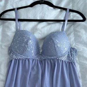 Lavender baby doll chemise